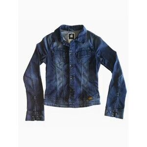 G-Star Raw Jean Womens Trucker Jacket Blue Denim Size XS